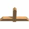 Ekena Millwork Eugene Smooth Timber Gable Bracket, Western Red Cedar, 48"W x 26"H x 5 1/2"D x 5 1/2"F, 13/12 Pitch GBW048X26X0606EUG00SWR - alternate 2